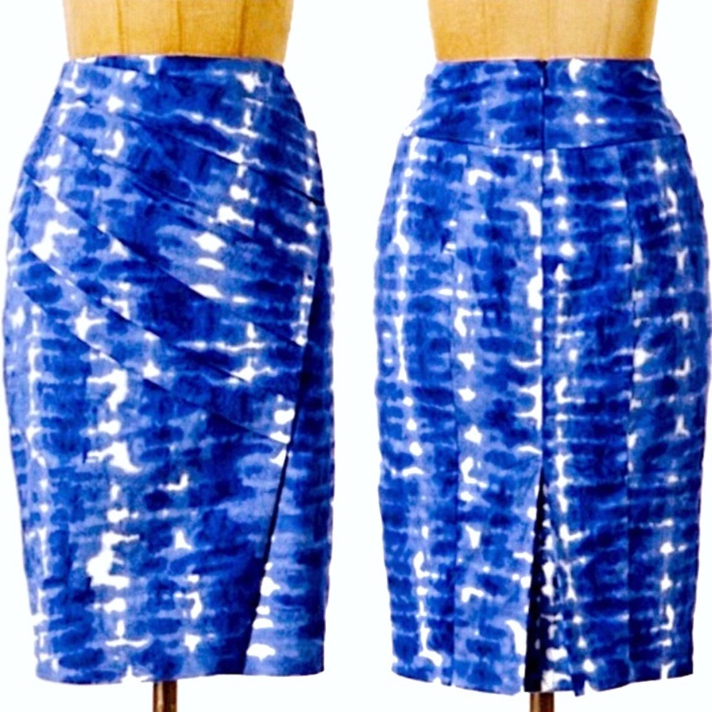 {Anthro} Eva Franco Araca Tie-Dye Pencil Skirt NWT